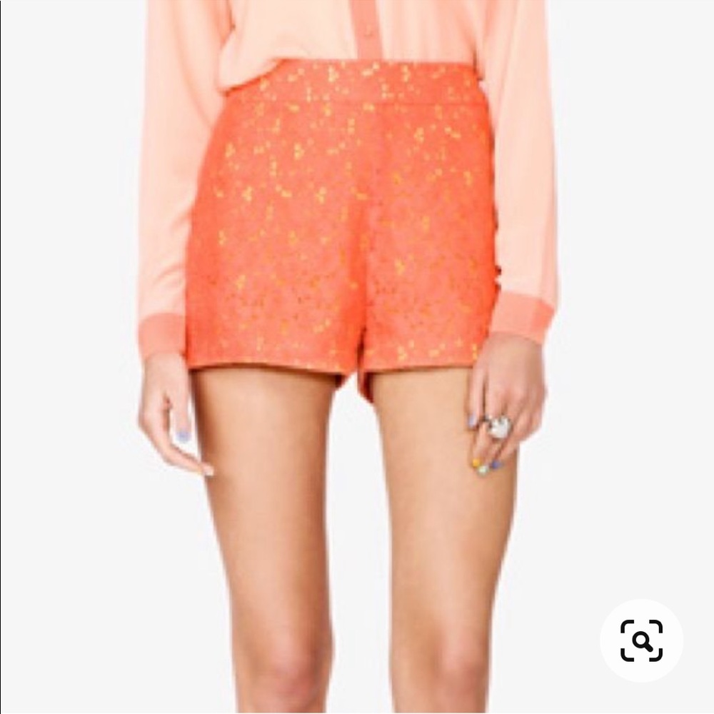 Forever 21 Orange Lace Shorts size S